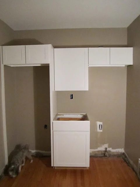 small kitchen remodel, new cabinets 1