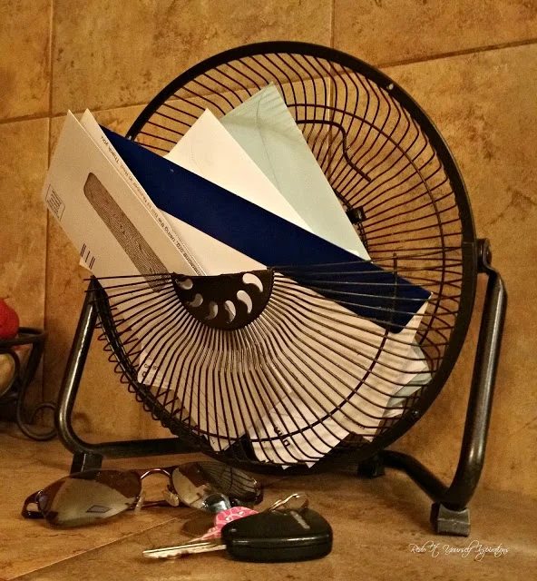 old fan into industrial mail holder Redo It Yourself Inspirations