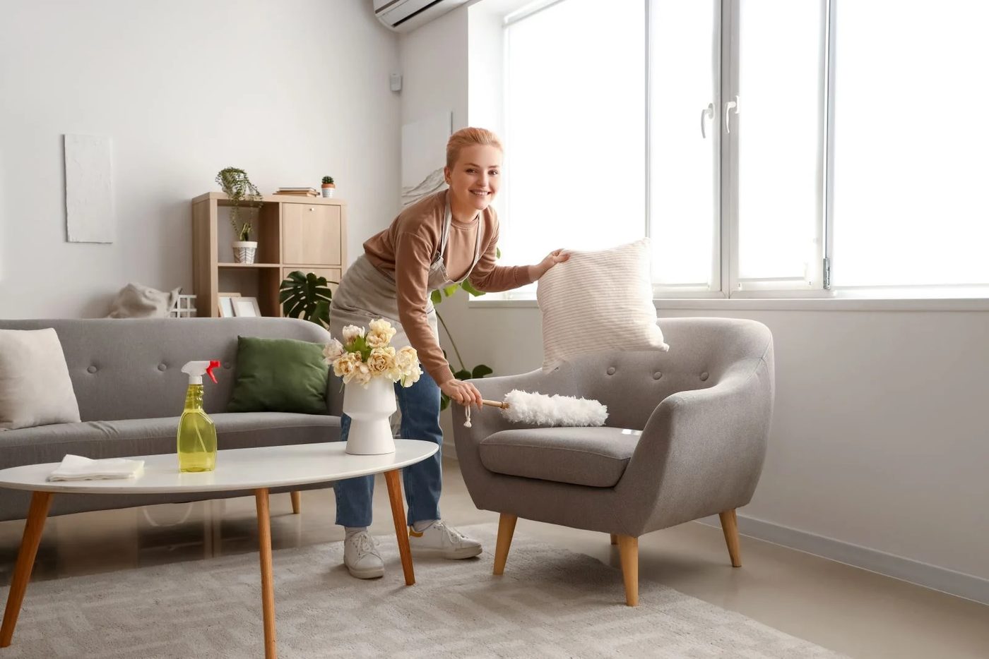 Woman Cleaning