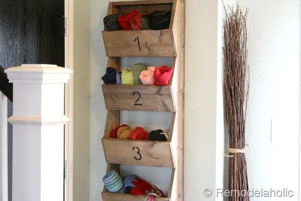 Farmhouse Wall Storage Bins, Handmade walkthrough By Bekob