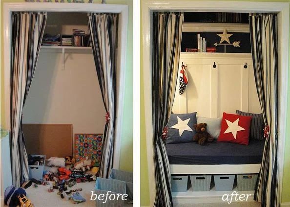 Closet Turned Toy Storage