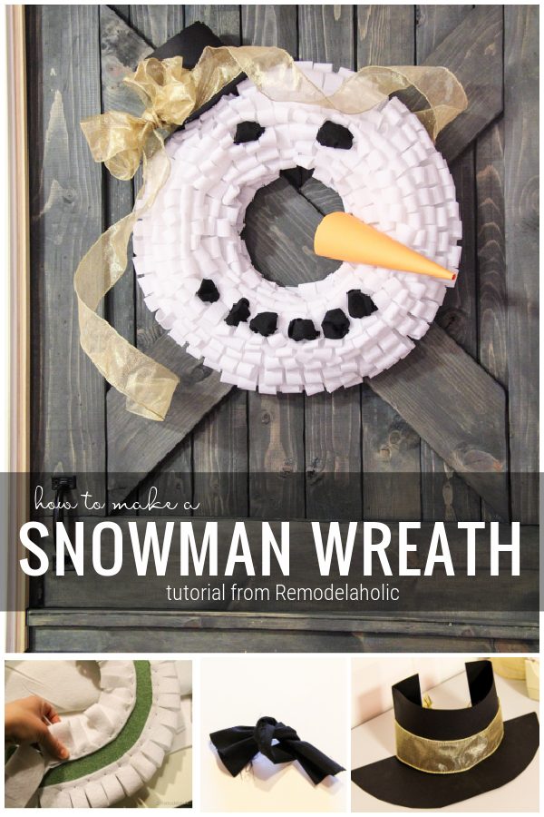 Winter decorations, Make A Snowman Wreath With This walkthrough From Bekob