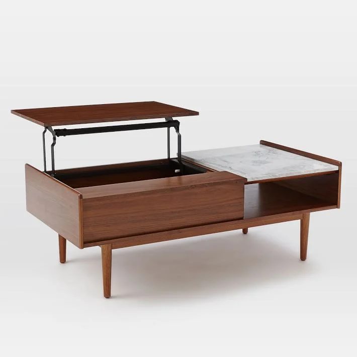Southwestern Midcentury Storage Coffee Table