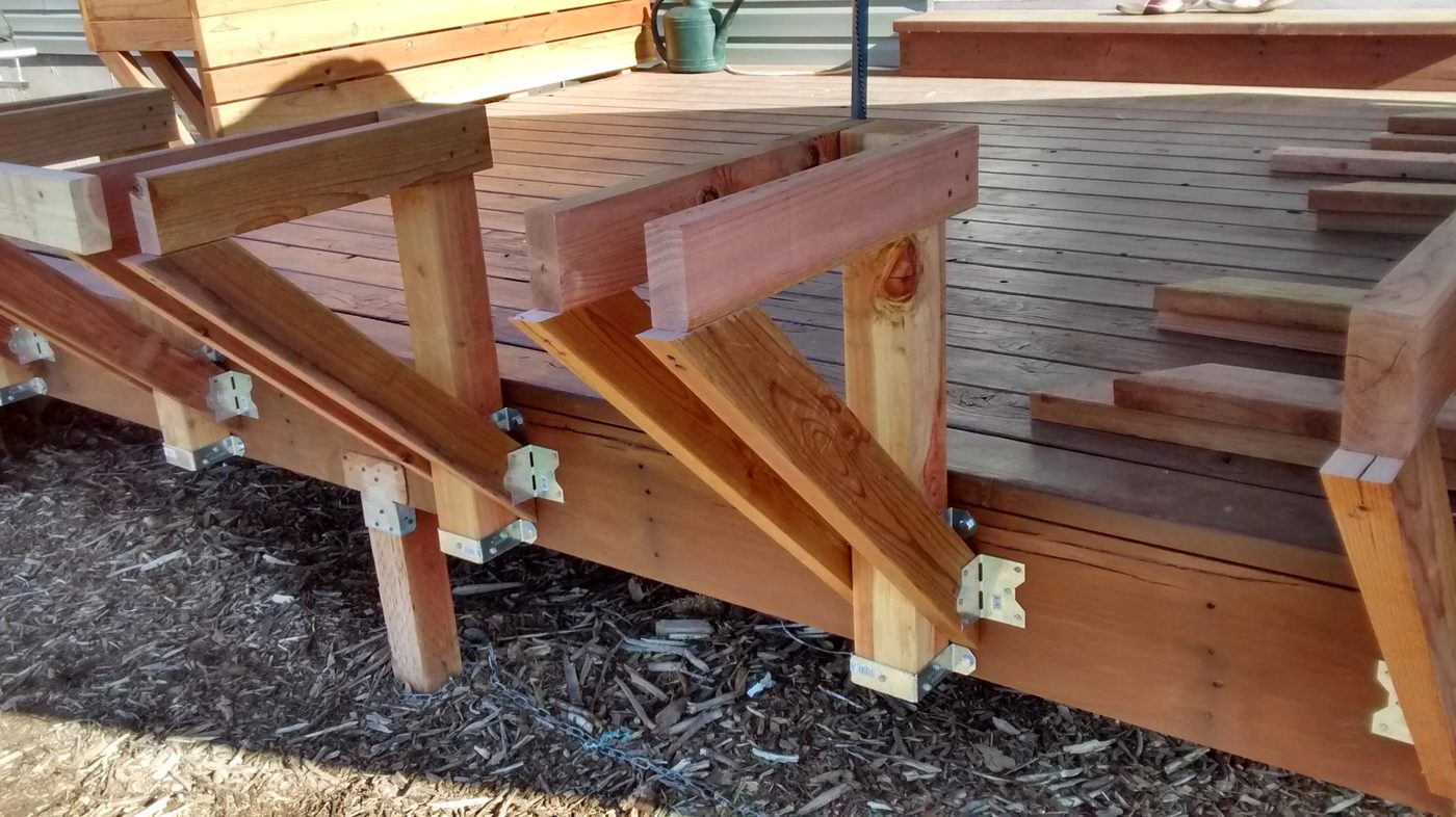 Building Plan and walkthrough: Space-Saving Built-in Deck Benches and Tables @Bekob