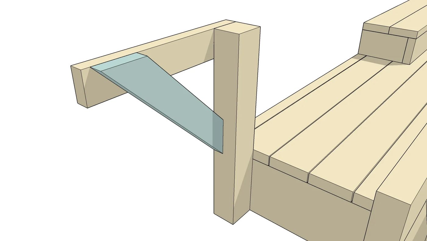 Building Plan and walkthrough: Space-Saving Built-in Deck Benches and Tables @Bekob
