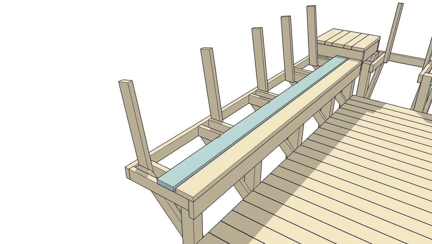 Building Plan and walkthrough: Space-Saving Built-in Deck Benches and Tables @Bekob