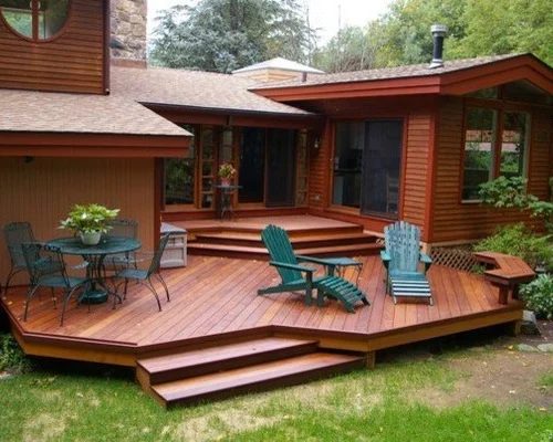 Multi Level Deck With No Railing