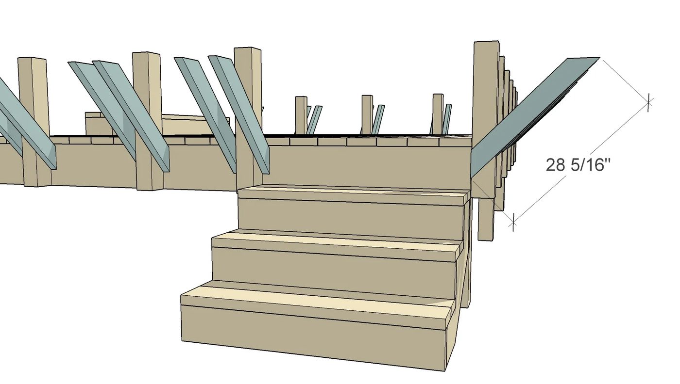 How to Build Space-Saving Deck Benches and Tables (that don't take up any square footage of your deck) | Free building plan and video walkthrough at Bekob.com