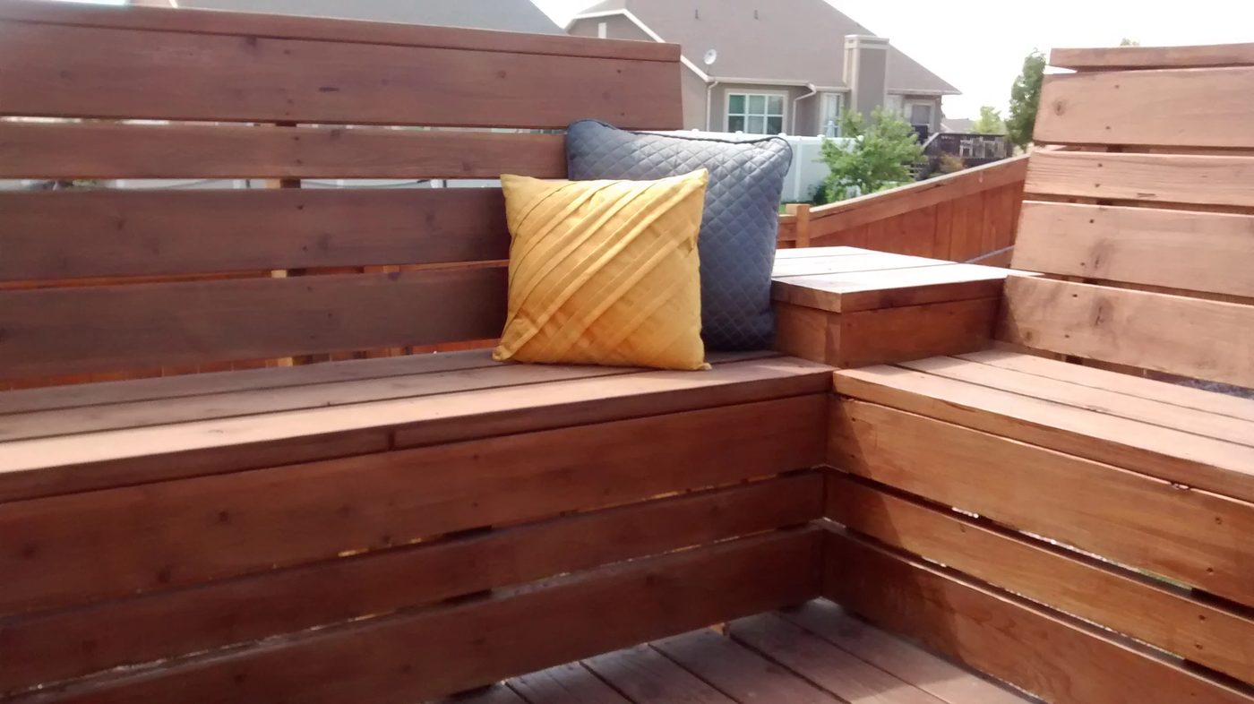 Space-Saving Deck Benches for Small Deck walkthrough @Bekob.com