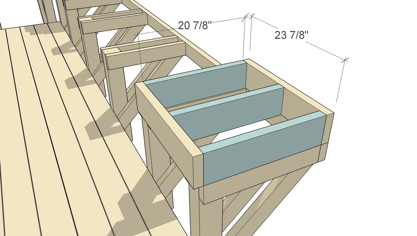 How to Build Space-Saving Deck Benches and Tables (that don't take up any square footage of your deck) | Free building plan and video walkthrough at Bekob.com