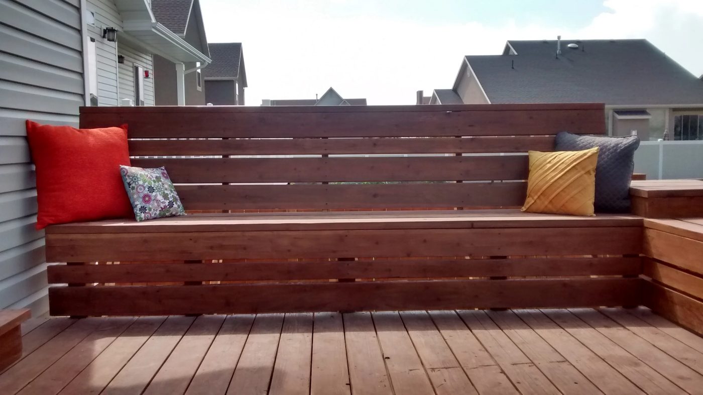 Space-Saving Deck Benches for Small Deck walkthrough @Bekob.com