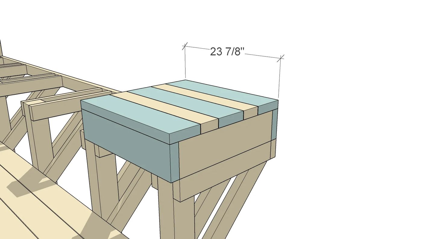 How to Build Space-Saving Deck Benches and Tables (that don't take up any square footage of your deck) | Free building plan and video walkthrough at Bekob.com