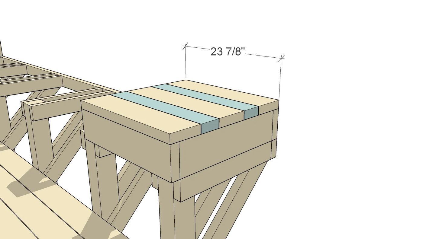 How to Build Space-Saving Deck Benches and Tables (that don't take up any square footage of your deck) | Free building plan and video walkthrough at Bekob.com