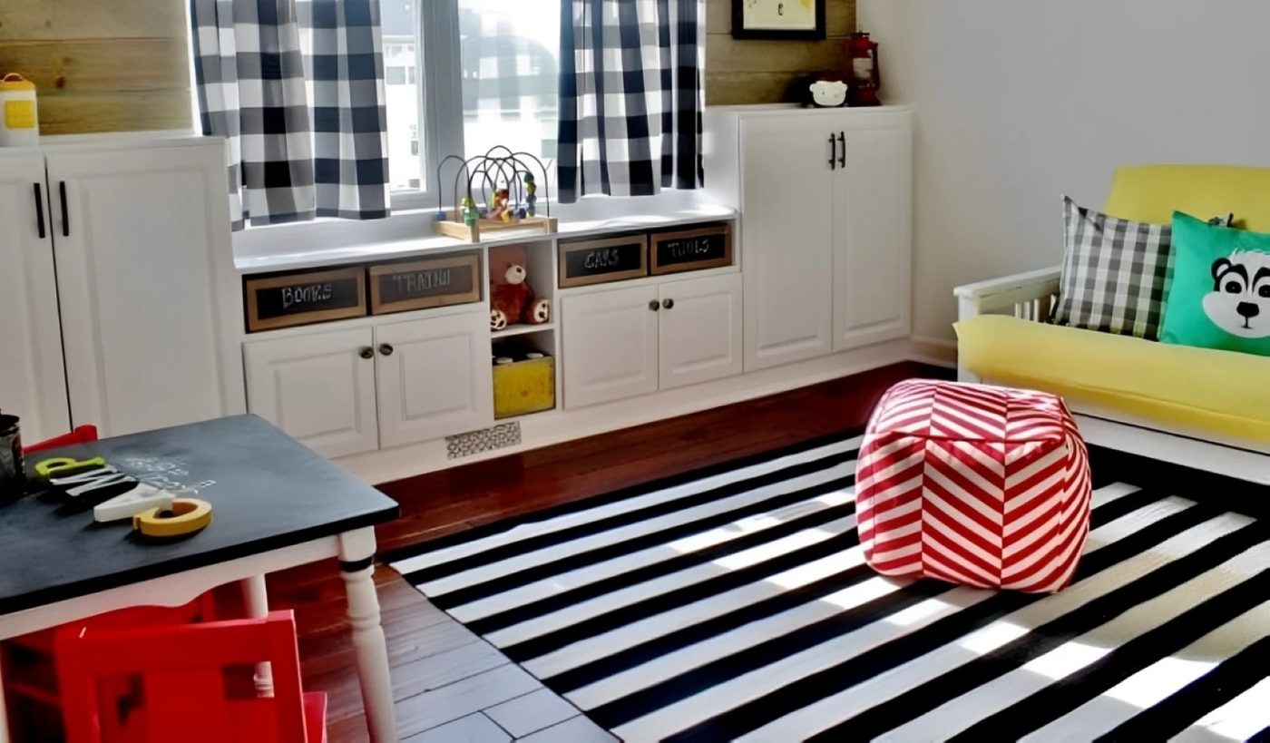 Playroom Makeover With Built In Cabinet walkthrough By Delightfully Noted Featured On Bekob 600x351 (1)