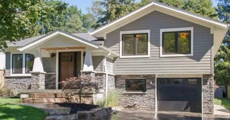 Split Level Curb Appeal | How to add character and architectural interest to the exterior of a split level home