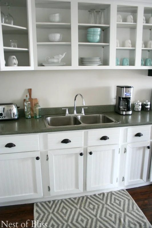 how to create faux granite countertops using spray paint, Nest of Bliss on Bekob