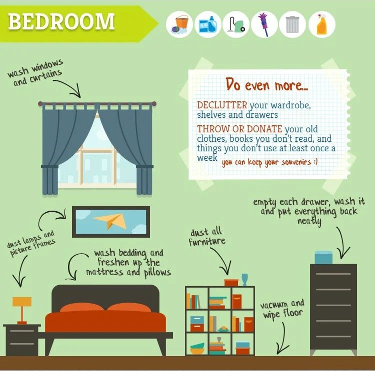 bedroom spring cleaning tips