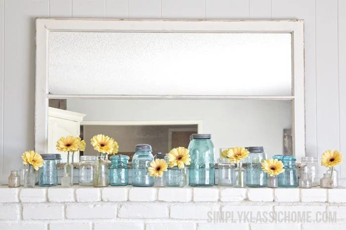 Sweet and direct Spring Mantel