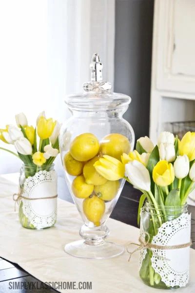 straightforward Spring Centerpiece