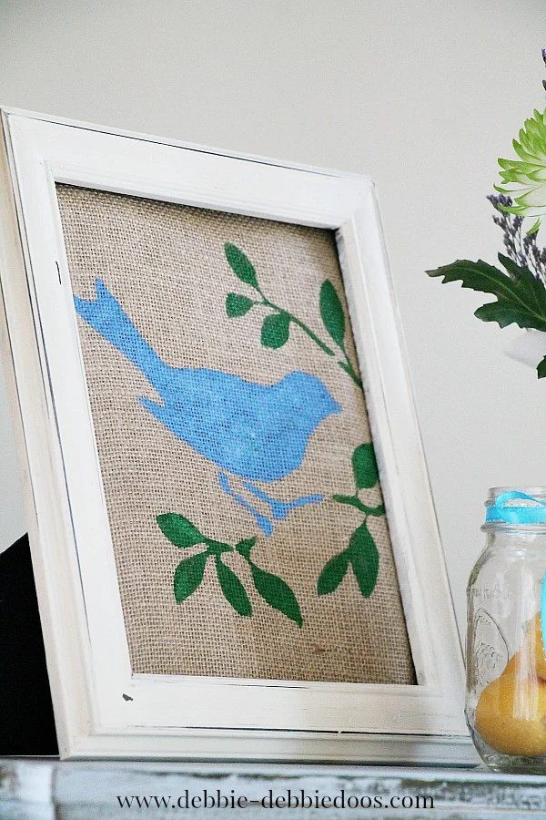 Spring Art On Burlap