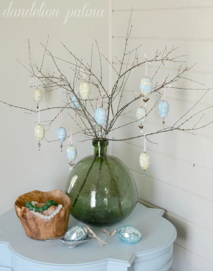 Paper Napkin Decoupage Egg Tree