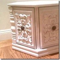 spray painted end table