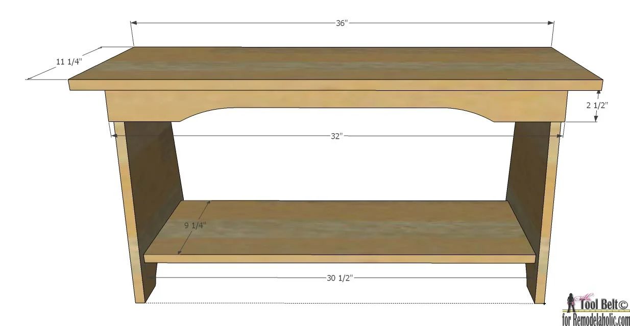 Handmade bench plans that can be used to make a unique stacked bench bookshelf.