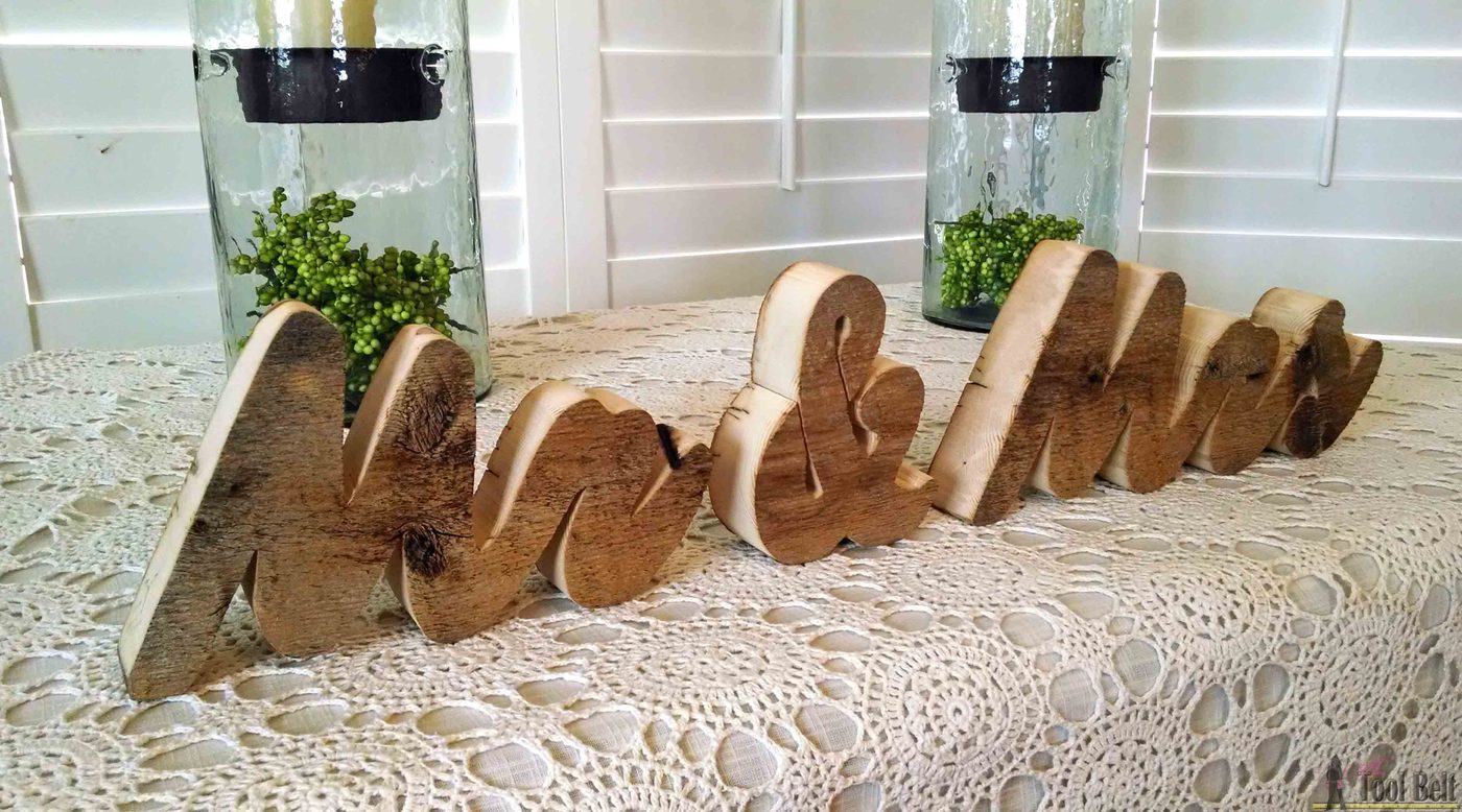 Rustic Mr and Mrs blocks