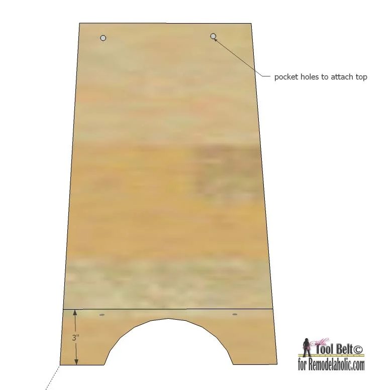 Handmade bench plans that can be used to make a unique stacked bench bookshelf.