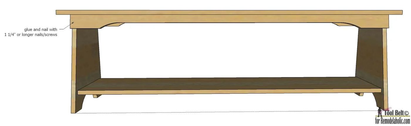 Handmade bench plans that can be used to make a unique stacked bench bookshelf.