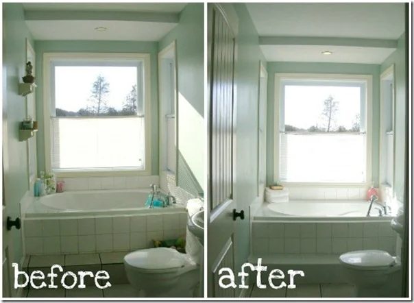 Imperfect homemaking bathroom collage