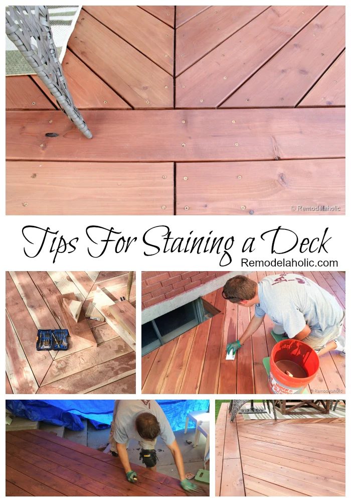 Tips for Staining a deck from @Bekob