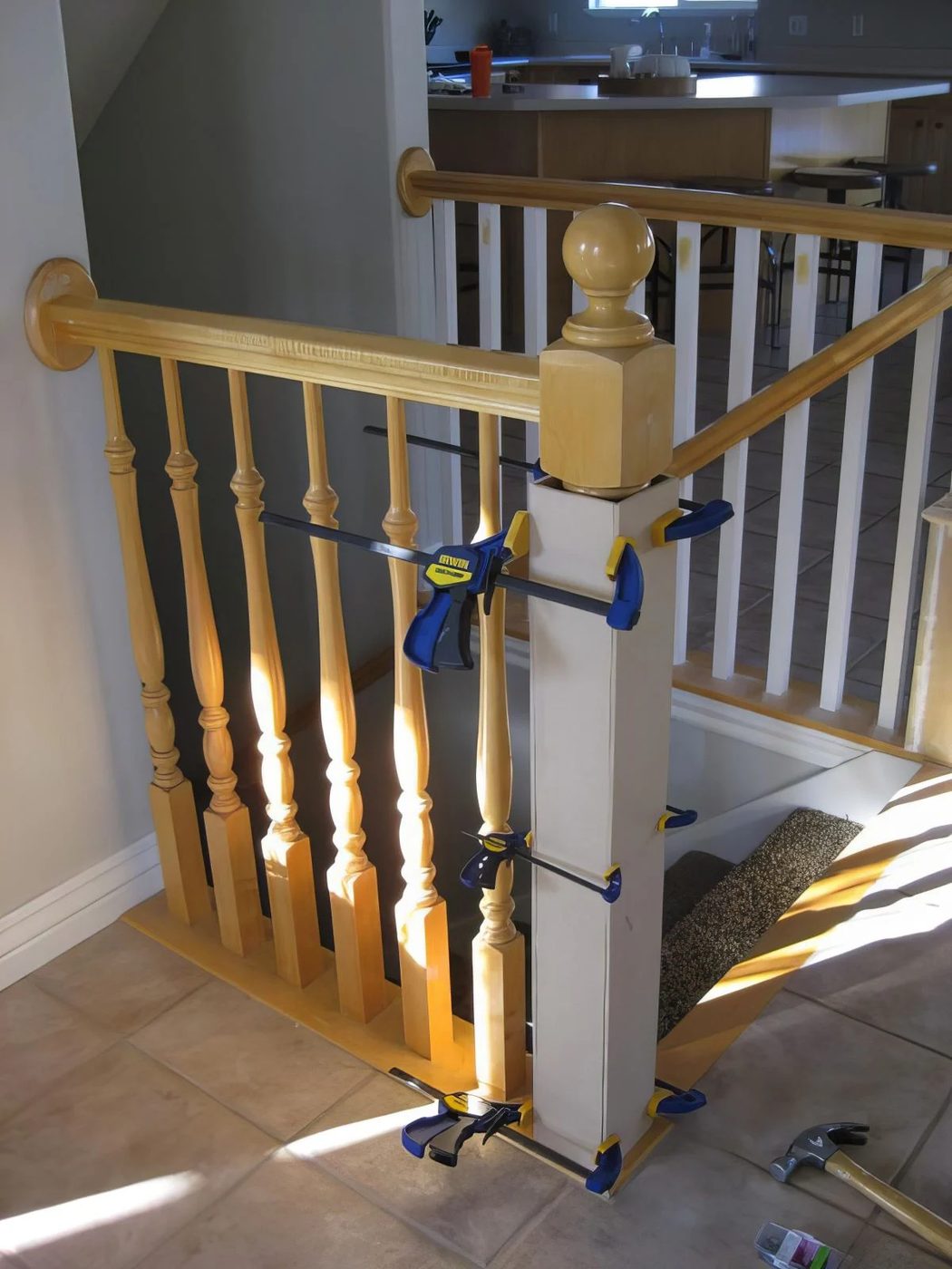 6 Building A New Newel Post TDA Decorating And Design Featured On @Bekob 600x800 115353