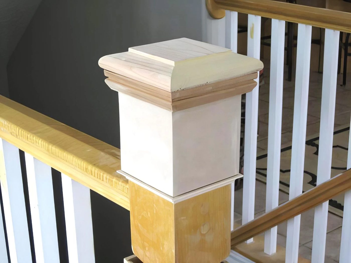 13 Newel Post Handmade TDA Decorating And Design Featured On @Bekob 600x450 115623