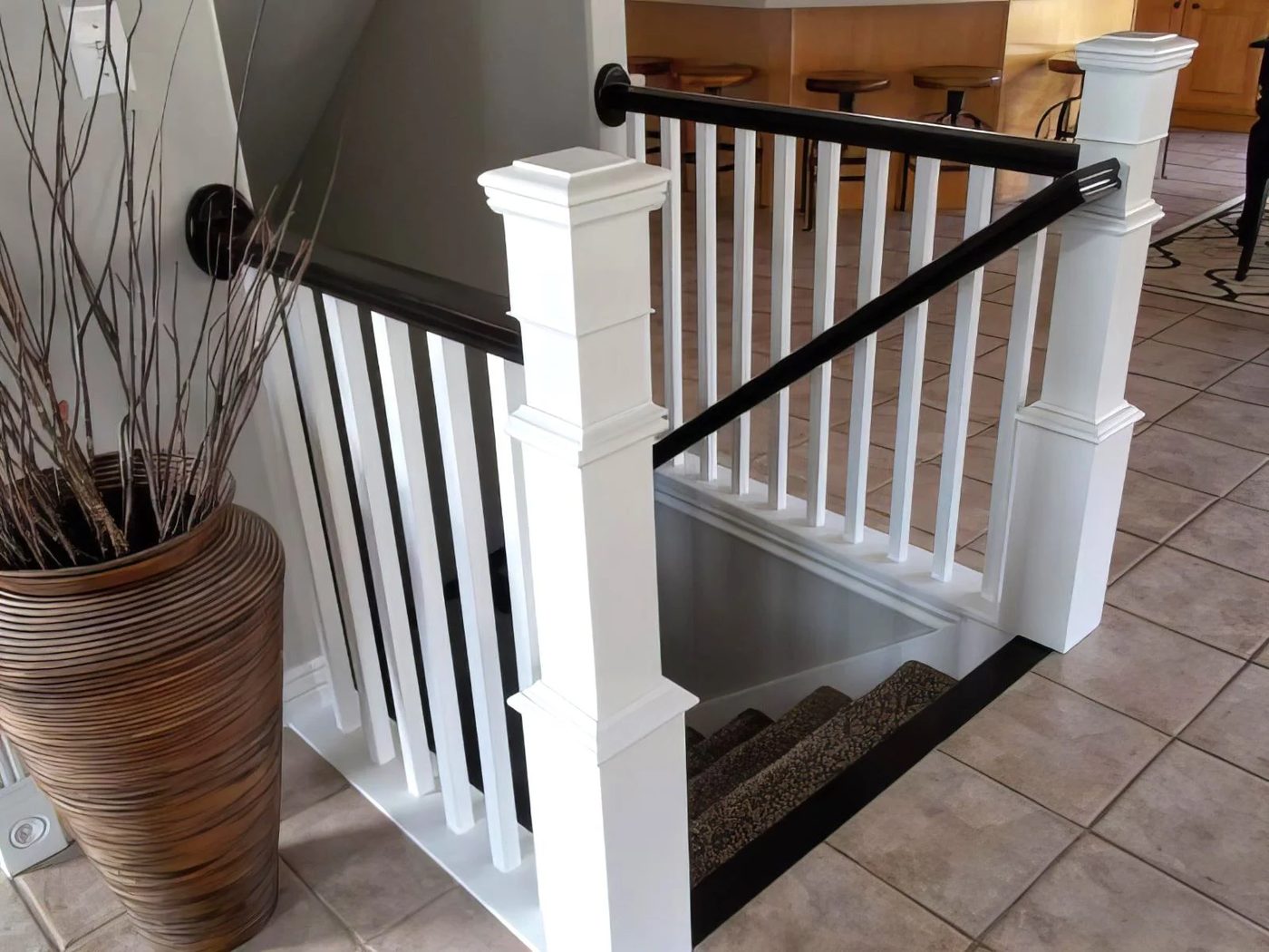 24 Handmade Stair Banister With New Newel Post And Spindles TDA Decorating And Design Featured On @Bekob 600x450 115644