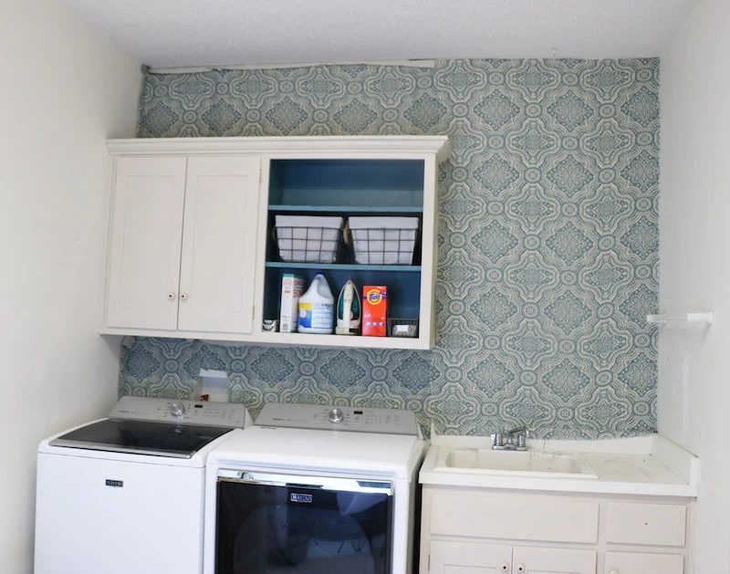 Starched Fabric Wall - Before Trimming