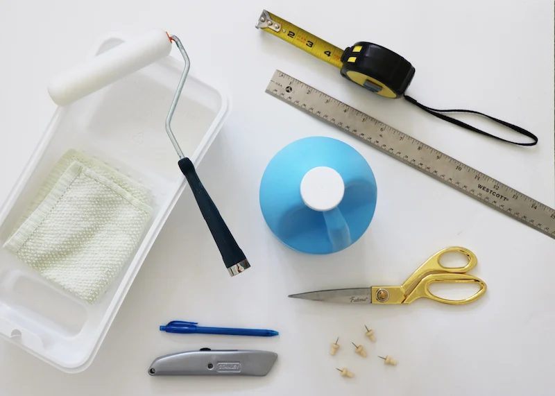 Supplies for Starched Fabric Wall