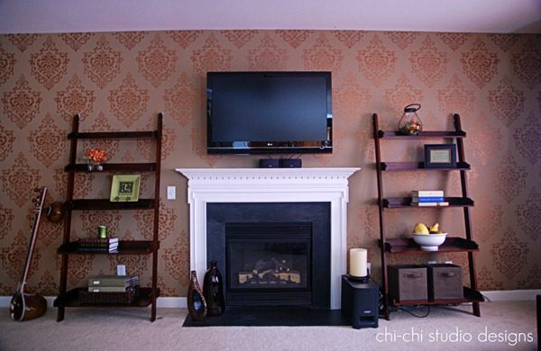 how to stencil a wall