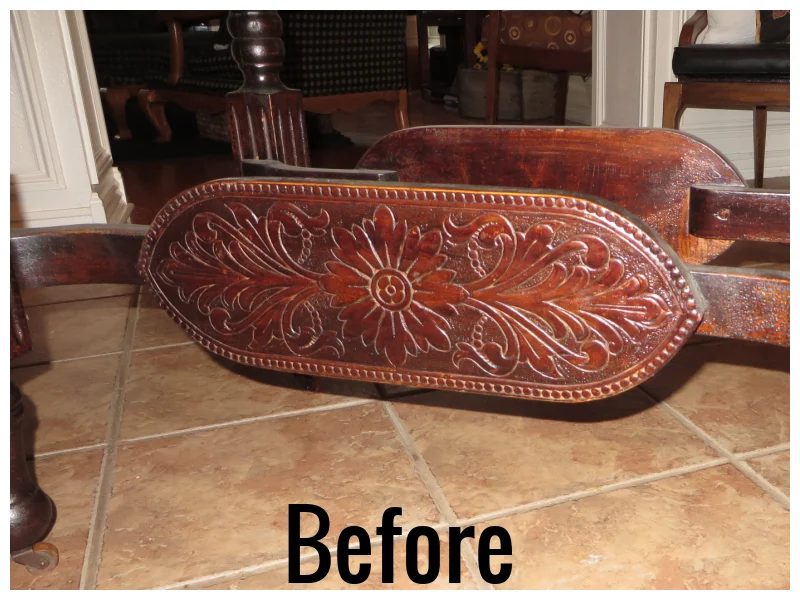 How To Refinish Wood Furniture, Base Before, From Beckwiths Treasures On Bekob