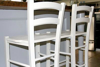 Making a bench from 2 stools (3)