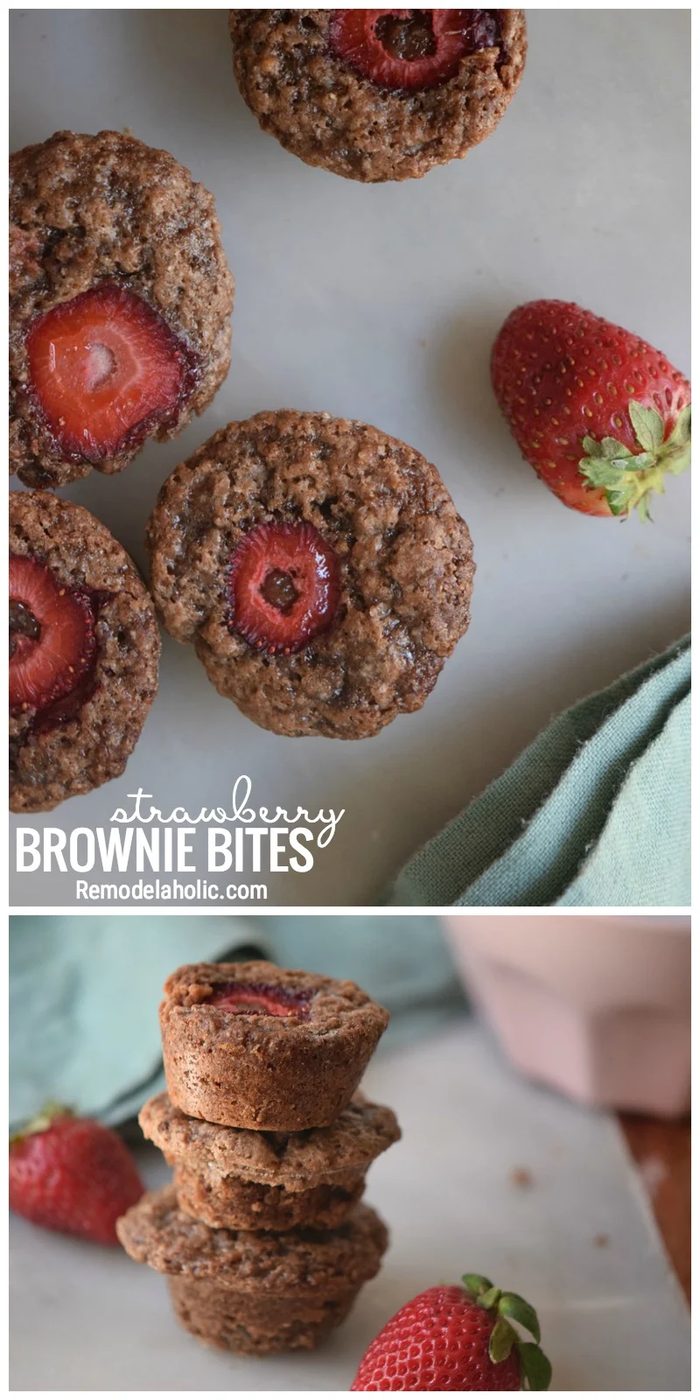 Try A Twist On Regular Brownies With This Yummy Recipe For Strawberry Brownie Bites With The Recipe By Bekob.com