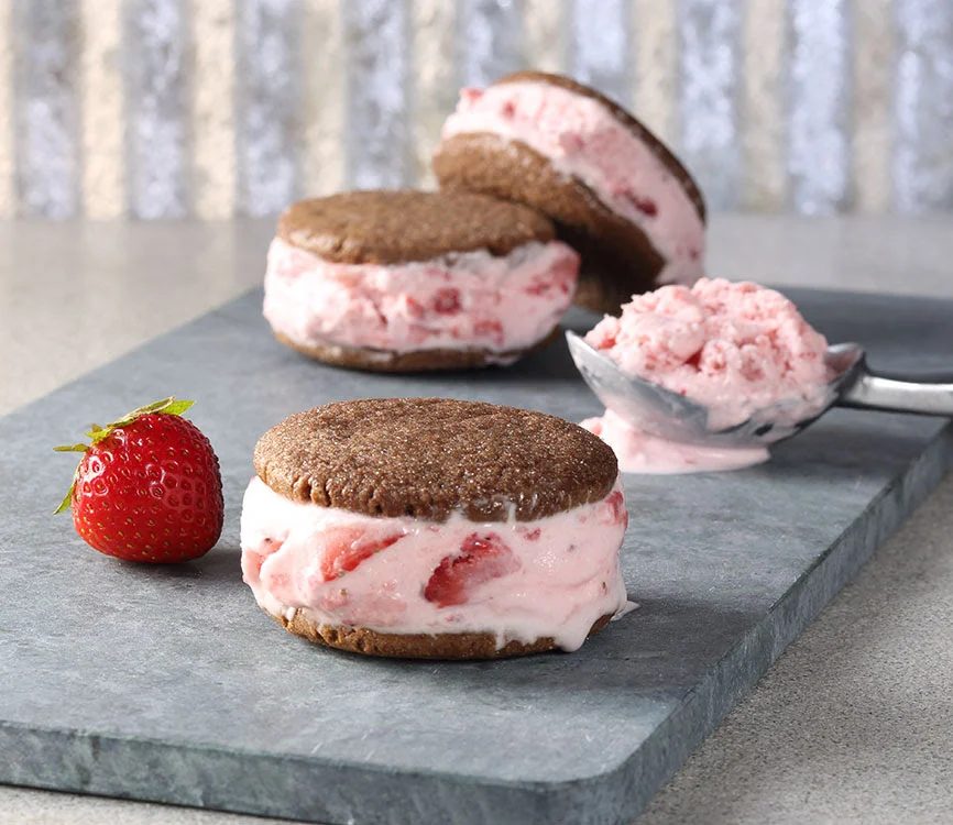Strawberry Ice Cream Sandwiches