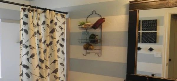 Striped Bathroom Reveal