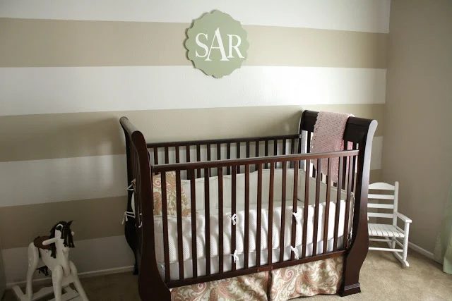 Striped Nursery Wall