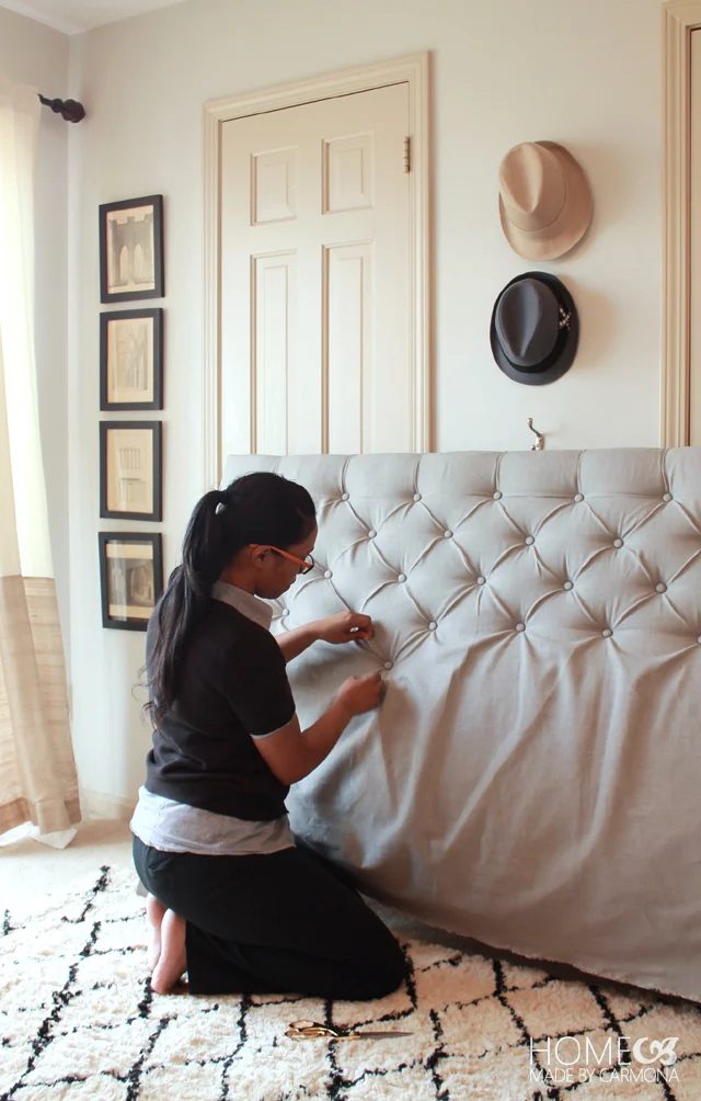 Handmade Diamond Tufted headboard 2