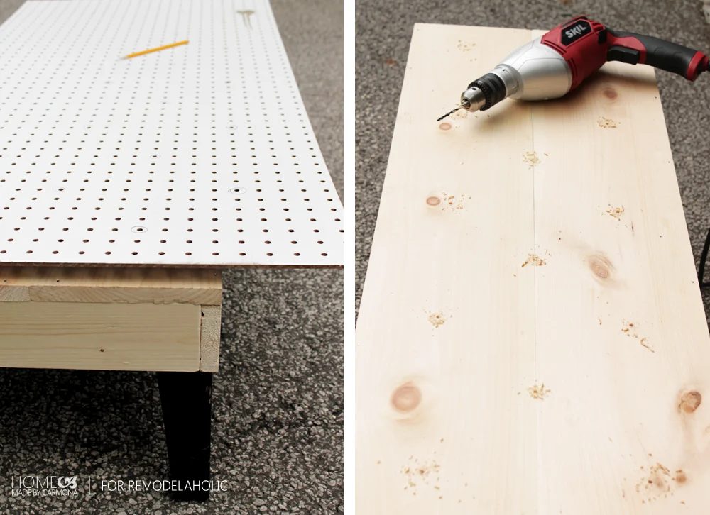 Tufting a Handmade bench