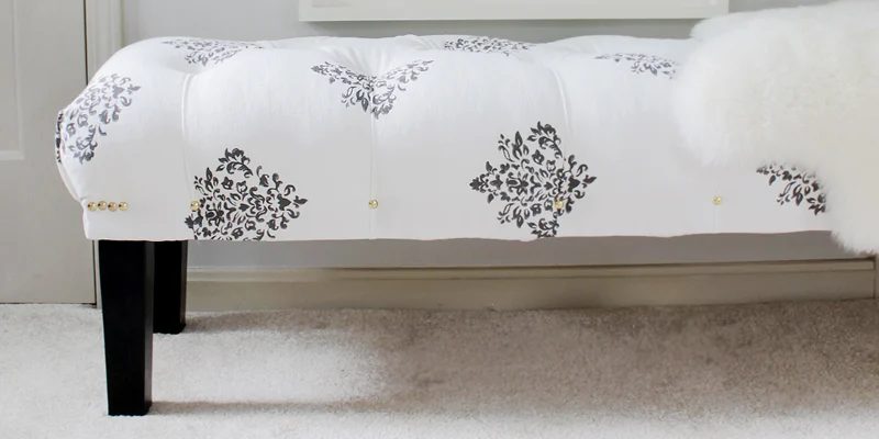 strong Handmade Tufted Bench walkthrough