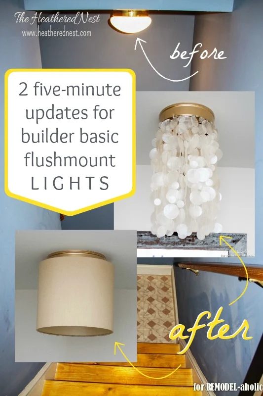 How to update a builder basic flushmount light - 2 ways @Bekob
