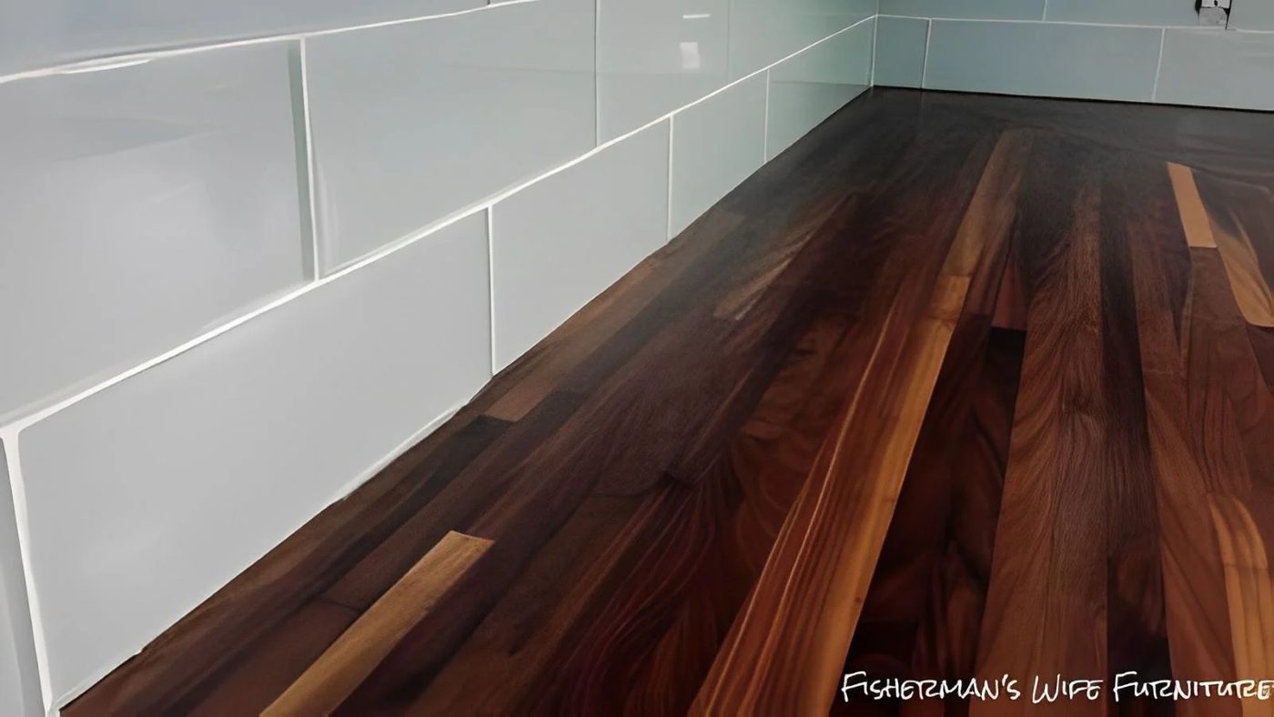 Glass Subway Tile Backsplash And Walnut Butcherblock Countertops Fishermans Wife Furniture Featured On Remodelaholi Edit 450x338 (1)