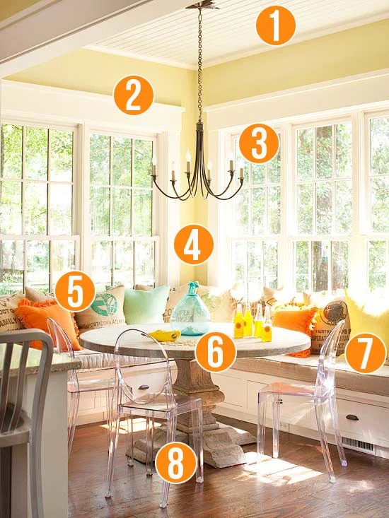 Get This Look - Sunny Corner Banquette - 8 tips from Bekob
